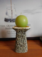 Király Károly  - retro kerámia iparművész gyertyatartó