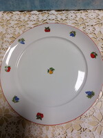 Alföldi porcelán, gyümölcs mintás, közepén is körte minta, tortás tál, asztalközép