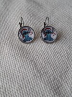 Stitch karácsonyi  fülbevaló