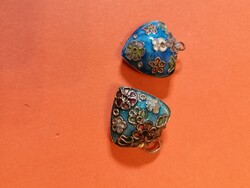 2db rekesz zománc szív alakú medál egyben eladó