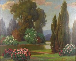 1Y319 Tordai Székely Mihály : Park a patakparton