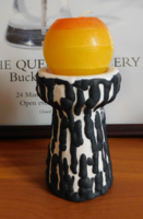 Király Károly  - retro kerámia iparművész gyertyatartó