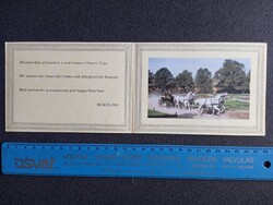 D209764  Újévi lap - BÁBOLNA 1975 - lovak - ménes Bábolnai Állami Gazdaság ma Nemzeti Ménesbirtok