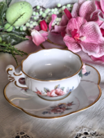 Tettau gyűjtői kávés csésze plaztikus virágokkal