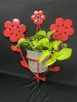 Retro fali virágtartó