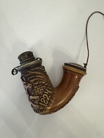 Tajték pipa ezüst kupakkal