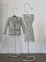 Vintage IKEA design, drót  dekorációs tárgyak- 58 cm