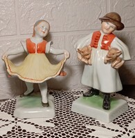 Herendi Táncoló kislány és Malaclopó fiú PÁRBAN