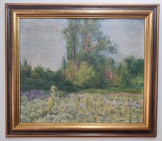 Kunffy Lajos impresszionista tájképe eladó