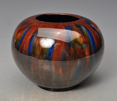 Mezőtúr. Lévai Albert  fazekas, art deco gömb alakú váza, szép állapotban.