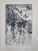 Csohány Kálmán   rézkarc - Harsonások