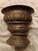 Régi réz kehely, tartó