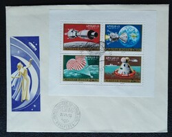 F2633a-d  / 1970 Apollo-13 blokk FDC-n
