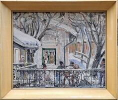 Erdélyi Mihály (1884-1972) : Udvarunk télen
