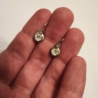 Antik ezüst buton fülbevaló