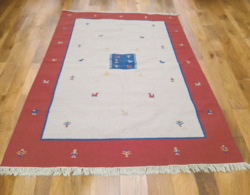 Modern Kilim szőnyeg  figurális mitával.Alkudható.