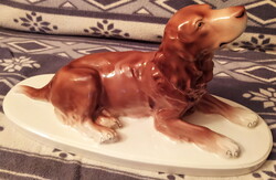 HATALMAS GRÁNIT ÍR SZETTER KUTYA 36 CM TALAPZATON Garancia, HIBÁTLAN!!!!