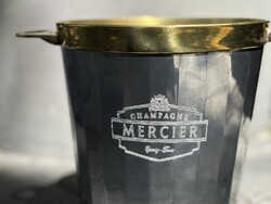 Mercier Champagne sokszögletű pezsgős jégveder réz dekorációval