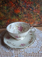 Bavaria porcelán teáscsésze aljával,gyönyörű virágmintával csésze belsejében is. Hibátlan