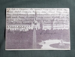 Képeslap,Pécs,Sétatér,Notre Dame Zárda,templom látkép,Zelesny fényképész kiadás,1928-