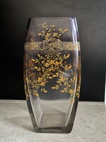 Szecessziós Moser váza – Csehszlovákia, 1900-as évek eleje – 32 cm