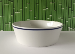 RITKÁBB RETRO ZSOLNAY KÉK CSÍKOS KÖRETES TÁL