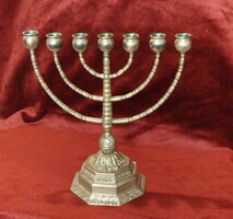 RÉZ MENÓRA GYERTYATARTÓ