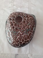 Kerezsi Gyöngyi iparművészeti  kerámia kavics váza ikebana / virágrendező