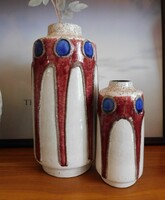 Veb Haldensleben mid century vázacsalád - 2 darab -  28 cm és 18 cm