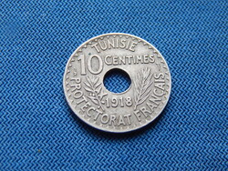 TUNÉZIA  10  Centimes 1918