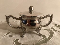 EZÜSTÖZÖTT - CUKORTARTÓ - 11 x 6 x 6  cm - NÉMET - HIBÁTLAN