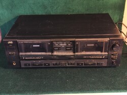JVC TD-W803 Kétkazettás Hifi Sztereó Magnó Deck, Auto-Reverse (1989-95')