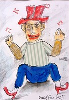 Für Emil: A kezemet figyeld! - eredeti grafika 2025-ből!