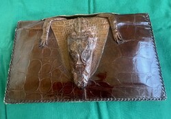 Krokodilbőr (alligátor) kézitáska a ‘40-s évekből