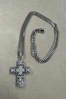 925 Sterling ezüst kereszt-láncal