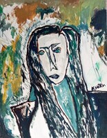 Kápolnai László: Fekete kabátos nő