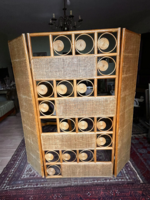 Retro rattan térelválasztó paraván spanyolfal