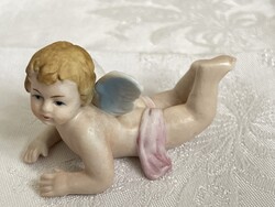 Tündéri nagyon szépen festett porcelán puttó gyűjteménybe való.