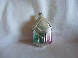 RÉGI ÜVEG KARÁCSONYFADÍSZ - HÁZIKÓ!