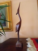 Fából faragott madár szobor  - 36 cm