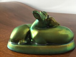 Zsolnay eozin őzikék