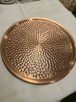 Kalapált réztál 30cm