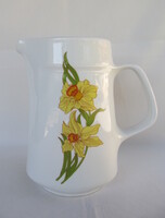 Alföldi porcelán nárcisz virágos kancsó