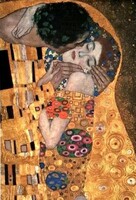 Gustav Klimt lenyűgöző eredeti grafikája - A csók