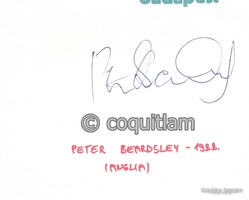 Peter Beardsley Anglia Liverpool aláírás labda futball