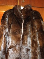 Elegáns női nyúlszőr bunda eladó L mérteben