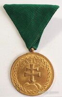 Horthy Magyar Bronz Érdemérem zöld szalagon Eredeti