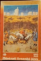 Művészeti összerakó játék” – 240 darabos puzzle, klasszikus vadászjelenet grafikával