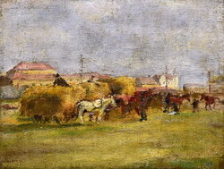 Czinóber Miklós (1899–1984) SZOLNOKI LÓVÁSÁR 1925 körül