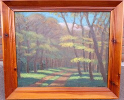 Gecse Árpád (1900-1999) Ősz Az Erdőben